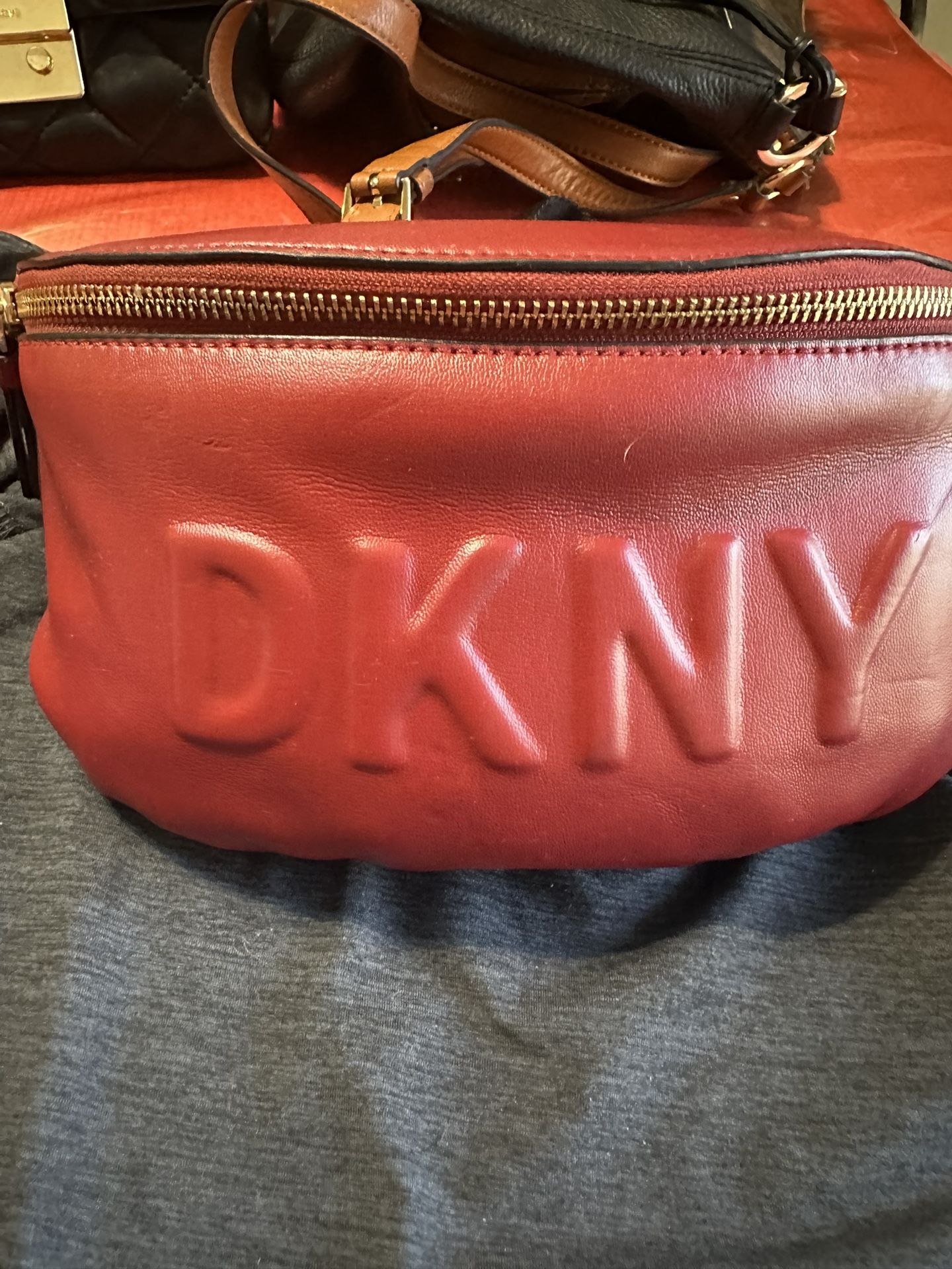 DKNY Red Belt Bag