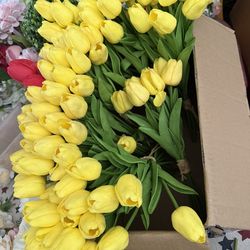 Fake Tulip real touch high quality set of 60pcs