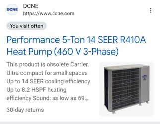 5 ton side shot 410a condenser