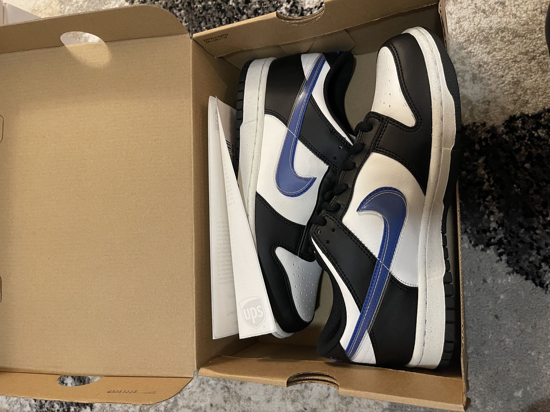 Nike Dunk Low NN GS Panda/Blue&clear Swoosh 4Y