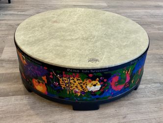 Remo Kids Percussion Gathering Drum 22x8" - Fabric Rain Forest