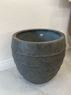 Large ceramic vase 14” diameter by 16” tall