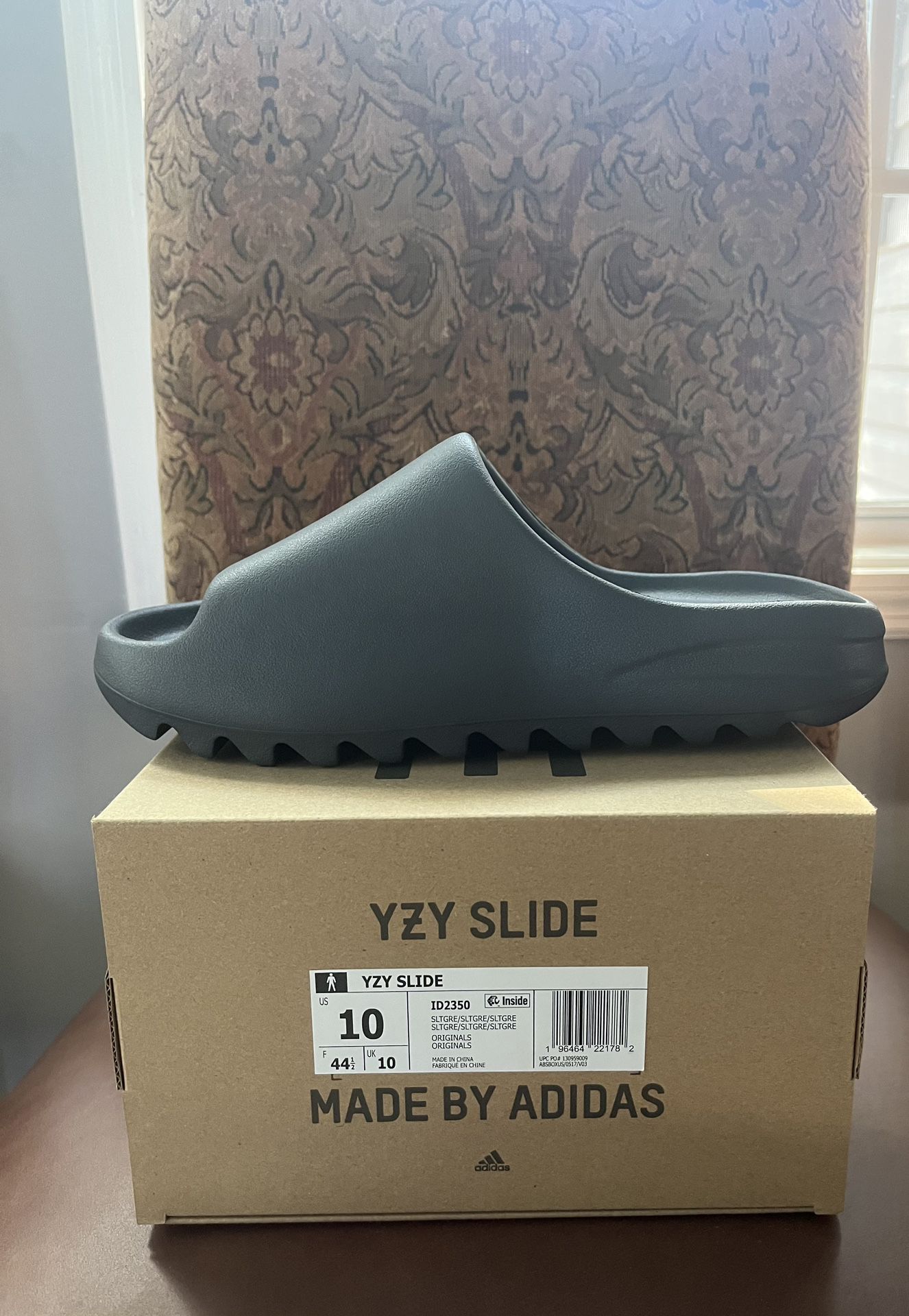 Adidas Yeezy Slide Slate Grey / Gray Size 10 Mens 
