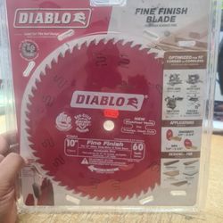Diablo Fine Finish Saw Blade for Wood - Ultra-Smooth Cuts, 60 Hi-ATB Teeth, 10" Diameter, .098" Kerf, 5/8" Arbor - D1060X