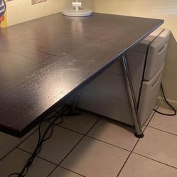 Ikea Desk & Rolling Chair