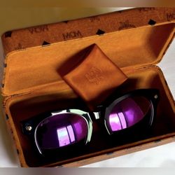 Authentic MCM Designer Name Brand Purple Mirror Lens Sunglasses Italy Runway NEW High End Collectible Italian Original MCM634SA UNISEX MEN WOMEN