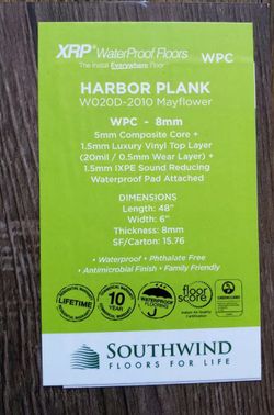 HARBOR PLANK W020D-2010 MAYFLOWER 