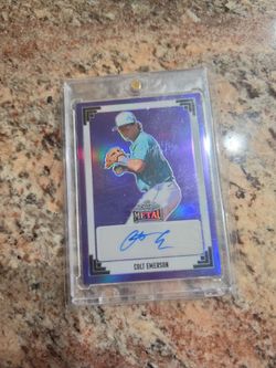 Colt Emerson Leaf Metal Auto Baseball Card 1/15