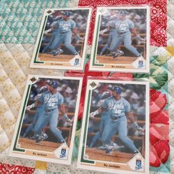 Bo Jackson 4 1991 Upper Deck Baseball Cards 