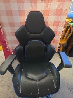 Black and Blue Gaming Chair