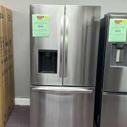 Refrigerator Stainless Steel 36” New Open Box And 1 Year Warranty 