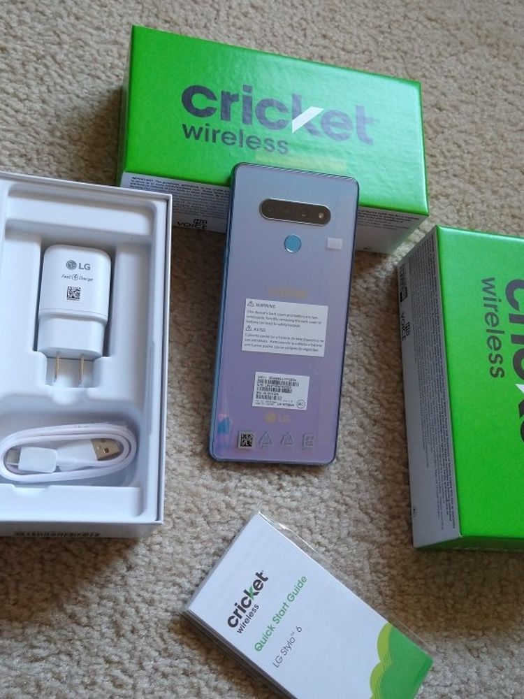 💚🔥 LG Stylo 6 💚🔥 Cricket Only Carrier New Never Used 64 Gbs