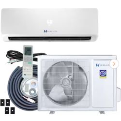 DIY 21.7 SEER2 12,000 BTU Wi-Fi 1 Ton Ductless Mini Split Air Conditioner and Heat Pump Variable Speed Inverter-115-Volt