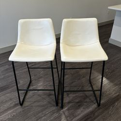 White Counter Height Bar Stools 