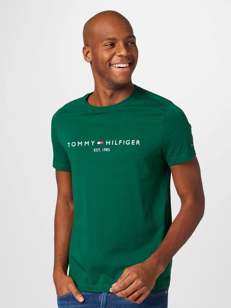Green Tommy Hilfiger Chest Logo Shirt
