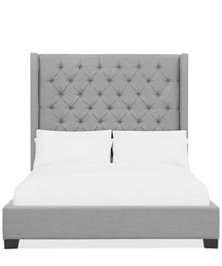 Grey frabic Queen sized bed frame