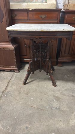 Antique Marble Side Table