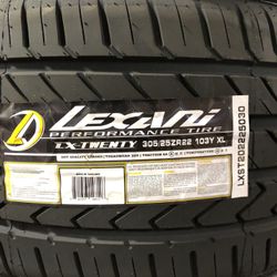 Brand New Tires (1) Lexani LX Twenty (305/25ZR22XL) (Single) ($145)