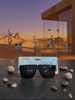 Square Sunglasses Tinted Black Plastic Lens Black Plastic Frame Solid Men