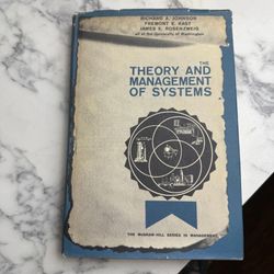 Systems Management Theory Johnson Kast Rosenzweig 1963 McGraw Hill USA Hardcover