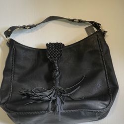 Dolce Vita Vintage Y2K Black Leather Braided Details Handbag Bag