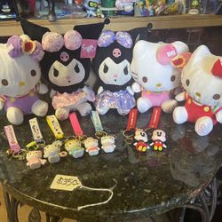 New Hello kitty plushies $10 each and key chains $5 each