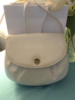 Authentic Ferragamo White Crossbody Bag 