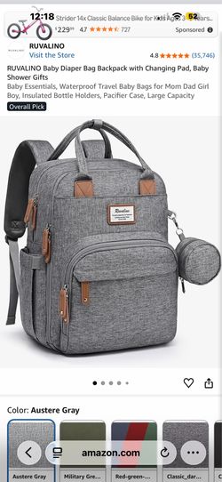 Grey Diaper Bag