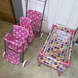 Baby Doll Three Doll stroller and playpen