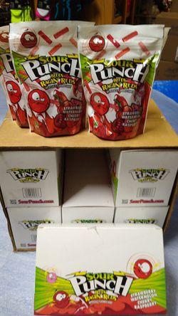 Sour punch bites . 4 bags in EA white box