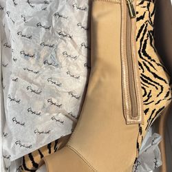 Open Toe Tiger Print Heels