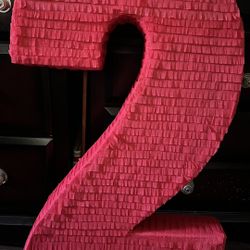 Plain Number Two Piñata 