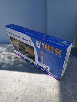 -FIRM PRICE NON-NEGOTIABLE- 43 In. Westinghouse QLED Smart Roku TV W/Remote