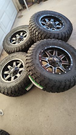 17x9 Offset +1 New And 285/70/17 MT Tires New 6lg 