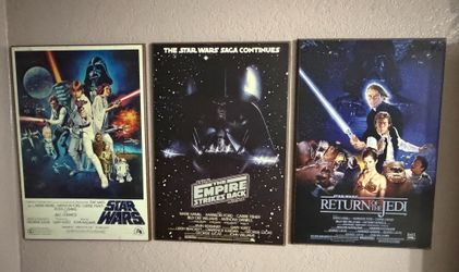 Star Wars Wooden Poster