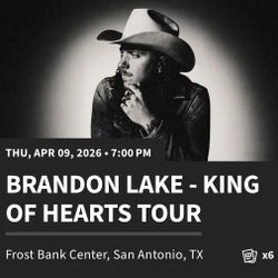 Brandon Lake **FLOOR SEATS** Thur, Apr 9th