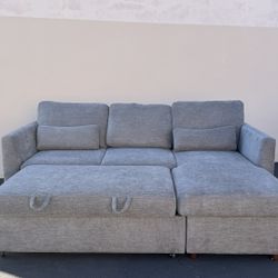 Coddle Luke Sleeper Sectional Sofa w/ Reversible Chaise & Storage