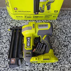 BRAD NAILER 18GA RYOBI 18V TOOL ONLY 