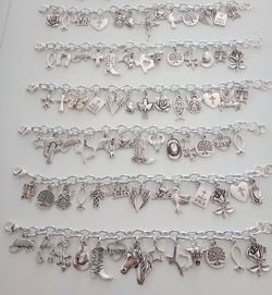 Handmade Bracelets with Charms for $20 each
