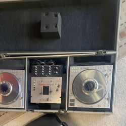 Technics DJ Mixer Set with Turntables and Case And Vestax PMC 05 Pro 3