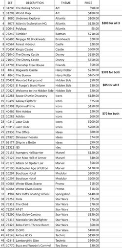 Various Lego For Sale