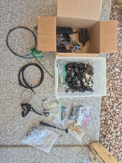 Garage clean out, random bike parts bundle