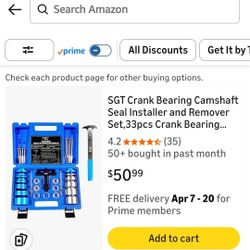 SGT Crank Bearing Camshaft Seal Installer