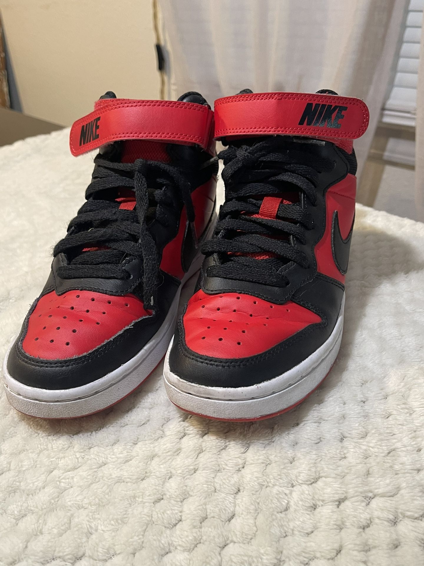 Big Kid's Nike Court Borough University Red/Black-White CD7782 602 Size 5Y