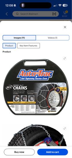 Autotrac self tightening snow chains
