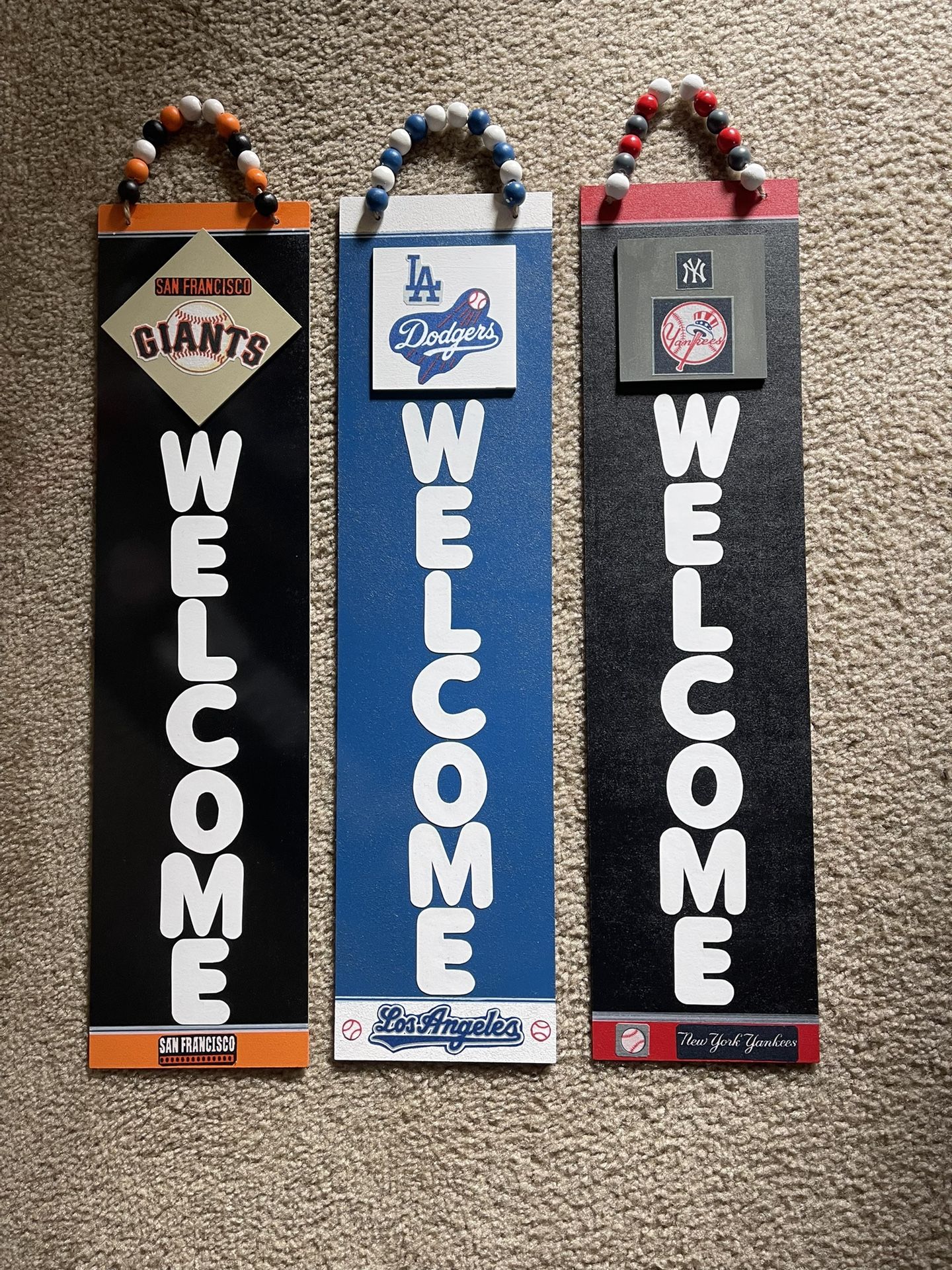 Baseball Door Or Wall Signs