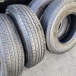 4 used tires ST235 85r16 Power king Towmax STR LR E,80 PSI ,10 PLY $150.00