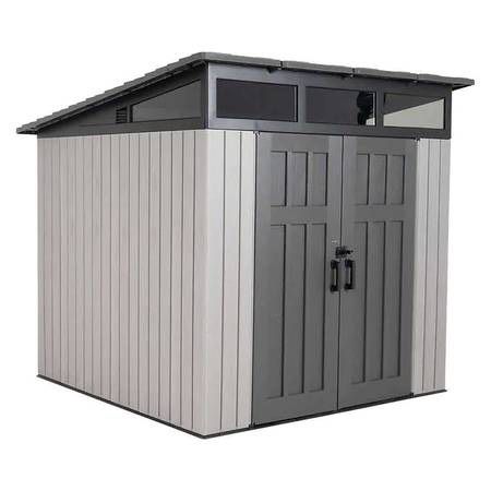 New In Box Lifetime Modern Shed 8.3' X 8.3' Storage 2266