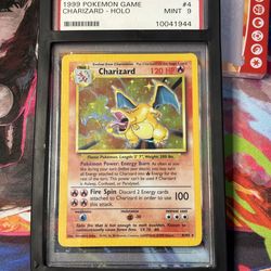 PSA 9 Base Set Charizard 4/102