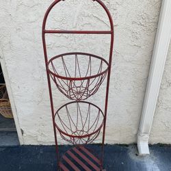 Wrought Iron 3 Tiered Stand